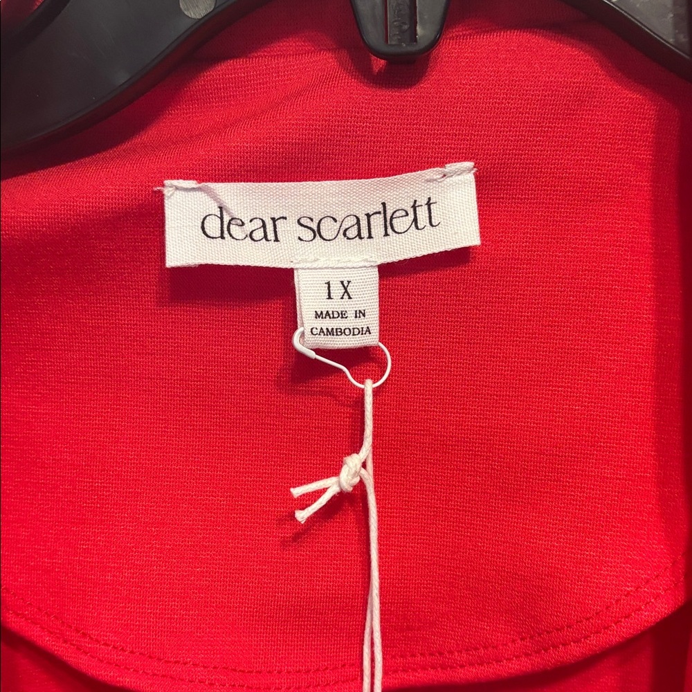 DS Women's Red Blazer - Picture 2 of 5